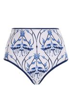 Agua By Agua Bendita bas de bikini Magenta Cometa à imprimé - Blanc