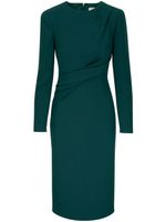 Roland Mouret robe mi-longue à fronces - Vert