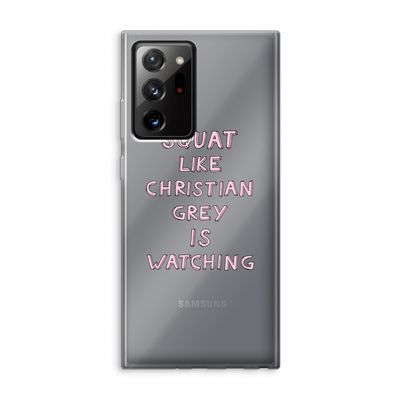 Christian Grey: Samsung Galaxy Note 20 Ultra / Note 20 Ultra 5G Transparant Hoesje