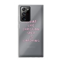 Christian Grey: Samsung Galaxy Note 20 Ultra / Note 20 Ultra 5G Transparant Hoesje