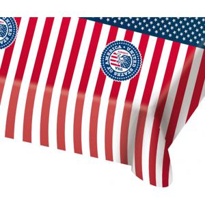 USA tafelkleed - 130 x 180 cm - plastic - Amerikaanse vlag - Unites States versiering