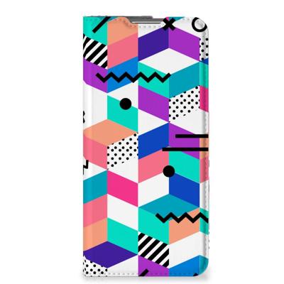 OPPO Find X5 Pro Stand Case Blokken Kleurrijk OPPO Find X5 Pro Stand Case Blokken Kleurrijk