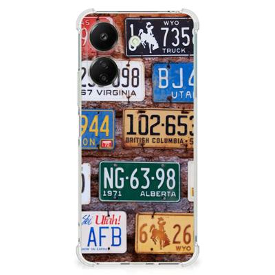 Xiaomi Redmi 13C 4G Anti-shock Hoesje met foto Kentekenplaten Xiaomi Redmi 13C 4G Anti-shock Hoesje met foto Kentekenplaten