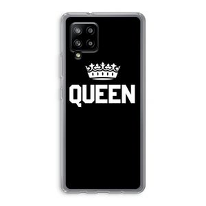 Queen zwart: Samsung Galaxy A42 5G Transparant Hoesje