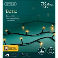 Lumineo LED Snoer 720 LEDs 5400 cm Zwart Warm Wit Licht - thumbnail