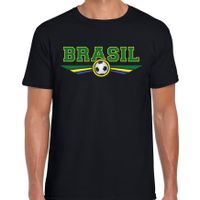 Brazilie / Brasil landen / voetbal t-shirt zwart heren