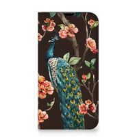 iPhone 13 Pro Hoesje maken Pauw met Bloemen - thumbnail