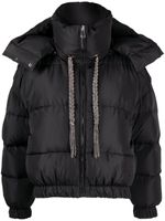 Giuseppe Di Morabito Donsjack met capuchon - Zwart - thumbnail