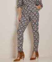 slim fit broek met print slim fit broek met print