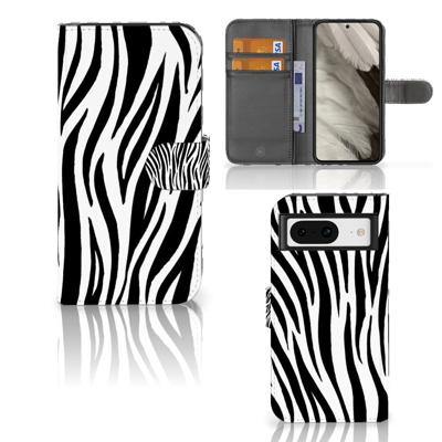 Google Pixel 8 | Telefoonhoesje | Met pasjeshouder | Zebra
