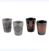 Harley-Davidson Shotglaasjes Set - Open Bar & Shield Fade - 4-delig