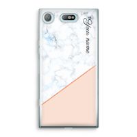 Marmer in stijl: Sony Xperia XZ1 Compact Transparant Hoesje
