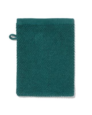 HEMA Tweedekans Washand 16x21cm Recycled Katoen Donkergroen (groen)