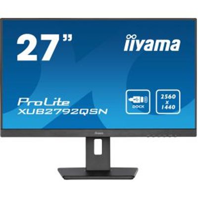 Iiyama ProLite XUB2792QSN-B5 27 Quad HD USB-C IPS Monitor - Zwart
