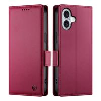 Lunso iPhone 17 hoesje - PU leren Bookcase met ruimte voor pasjes - Rood Lunso iPhone 17 hoesje - PU leren Bookcase met ruimte voor pasjes - Rood