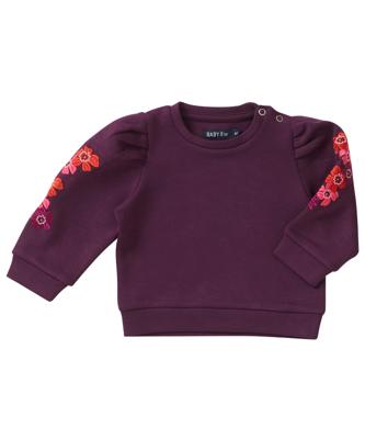 trui met bloemenborduursel