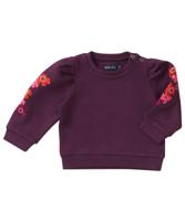 trui met bloemenborduursel