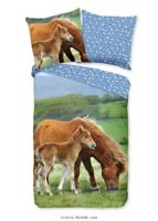 Good Morning Kinderdekbedovertrek "paarden" - Multi - (135x200 cm) - Katoen