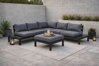 Garden Impressions Annabella loungeset mystic grey - Showmodel Amersfoort- - Aluminium- Garden Impressions