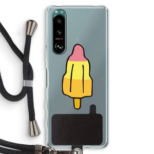 Raketijsje: Sony Xperia 5 III Transparant Hoesje met koord