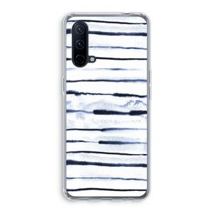 Ink Stripes: OnePlus Nord CE 5G Transparant Hoesje