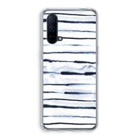 Ink Stripes: OnePlus Nord CE 5G Transparant Hoesje - thumbnail