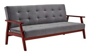 Artistiq Slaapbank 'Lilly' Velvet, 190cm, kleur Grijs