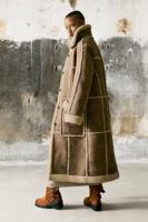 Jas met leerlook - BROWN - M