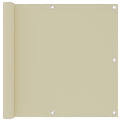 VidaXL Balkonscherm 90x500 cm oxford stof crème