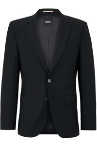 BOSS Slim Fit Jas zwart, Effen