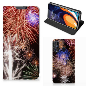 Samsung Galaxy A60 Hippe Standcase Vuurwerk