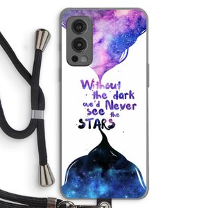 Stars quote: OnePlus Nord 2 5G Transparant Hoesje met koord