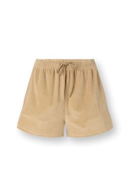 Pip Studio Bisou Korte Broek Velvet Beige M