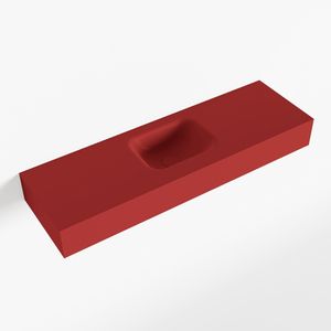 MONDIAZ LEX Fire vrijhangende solid surface wastafel 100cm. Positie wasbak midden