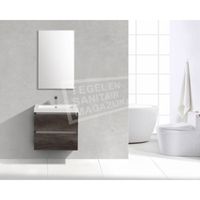 Sanilux badkamer meubel Century Oak 60cm 1 kraangat - thumbnail