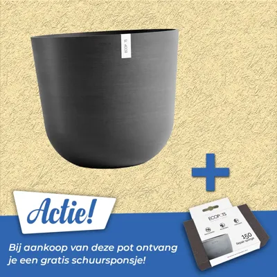 Pot oslo d65cm donkergrijs