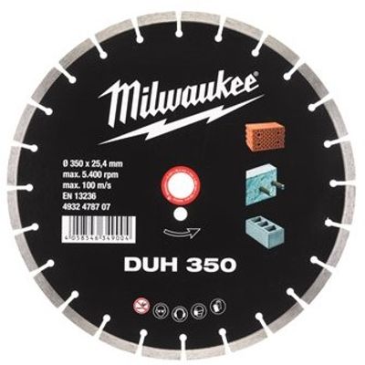 Milwaukee Accessoires Diamant High Performance Blad - CIS Professional DUH 350 mm - 1 pc - 4932478707
