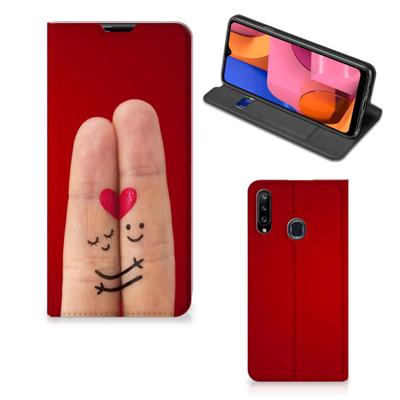 Samsung Galaxy A20s Hippe | Standcase | Liefde - Origineel Romantisch Cadeau