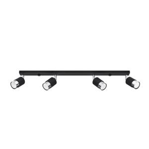 Plafondlamp NERO 4 zwart/chroom