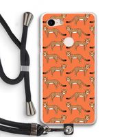 Cheetah: Pixel 3 XL Transparant Hoesje met koord