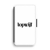 Topwijf Wit: iPhone XS Max Flip Hoesje