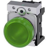 Siemens 3SU1152-6AA40-1AA0 Verlichte melder Hoogglans Groen 24 V/AC, 24 V/DC 1 stuk(s)