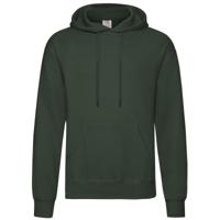 Fruit of the Loom Sweater - met capuchon - donkergroen - volwassenen - Hoodie