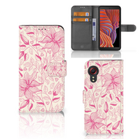 Samsung Galaxy Xcover 5 Hoesje Pink Flowers - thumbnail