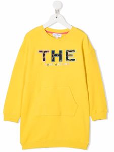 Marc Jacobs Kids robe-pull à logo appliqué - Jaune