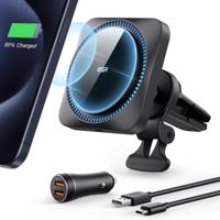 Wireless Car Charger with CryoBoost™ (HaloLock) - Wireless Charger with 36W Adapter - thumbnail