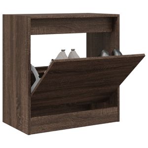 Schoenenkast 60x34x63,5 cm bewerkt hout bruineikenkleurig