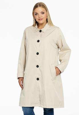Yoek regenjas | Bruin | Maat 50