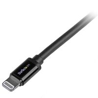 StarTech.com 2 m lange zwarte Apple 8-polige Lightning-connector naar USB-kabel voor iPhone / iPod / iPad - thumbnail
