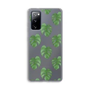 Monstera leaves: Samsung Galaxy S20 FE / S20 FE 5G Transparant Hoesje